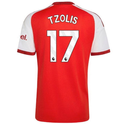 Arsenal Gunners 2026/27 Tzolis #17 Home Jersey Shirt