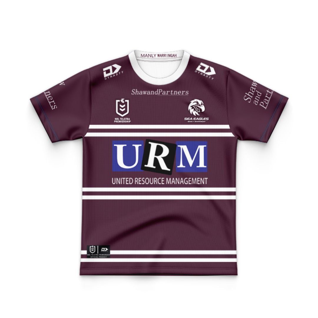 Manly Warringah Sea Eagles 2025 Kids Home Jersey