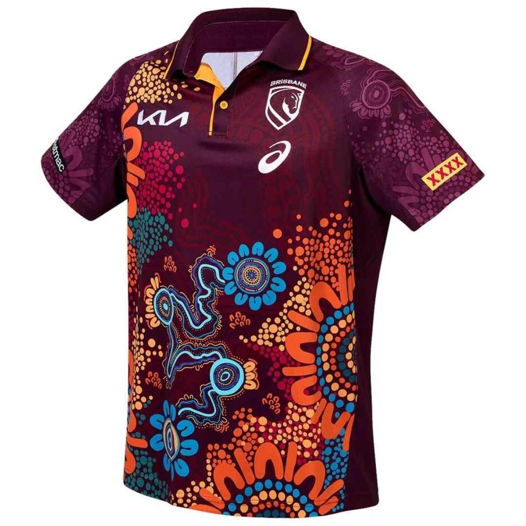 Brisbane Broncos 2026 Players Indigenous Polo Shirt