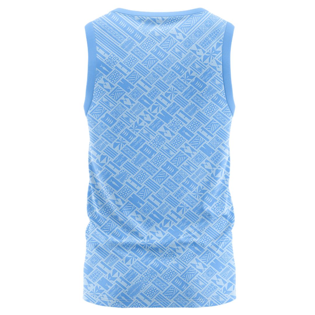 New Zealand Warriors 2025 Blue Pasifika Singlet