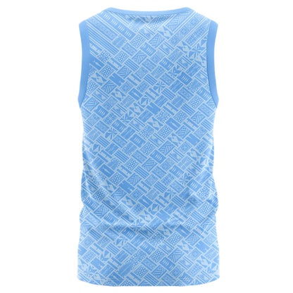 New Zealand Warriors 2025 Blue Pasifika Singlet