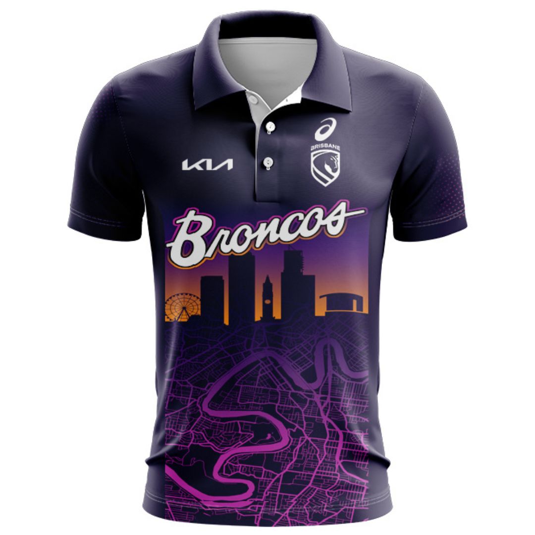Brisbane Broncos 2026 Run Out Polo Shirt