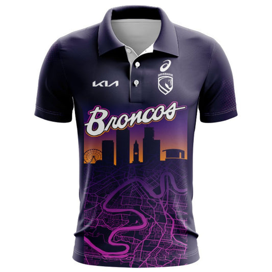 Brisbane Broncos 2026 Run Out Polo Shirt