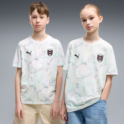 Austria 2026 World Cup Kids Away Jersey Shirt (Choose any Name and Number)