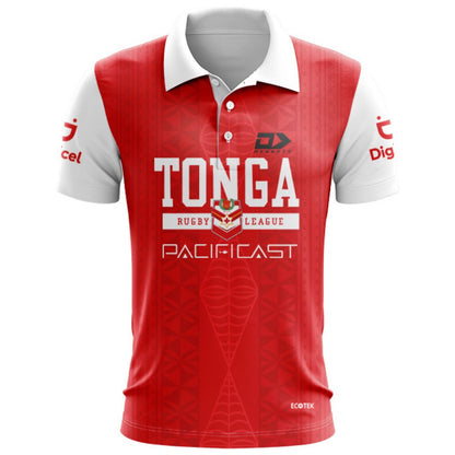 Mate Ma'a Tonga Red Training Polo Shirt