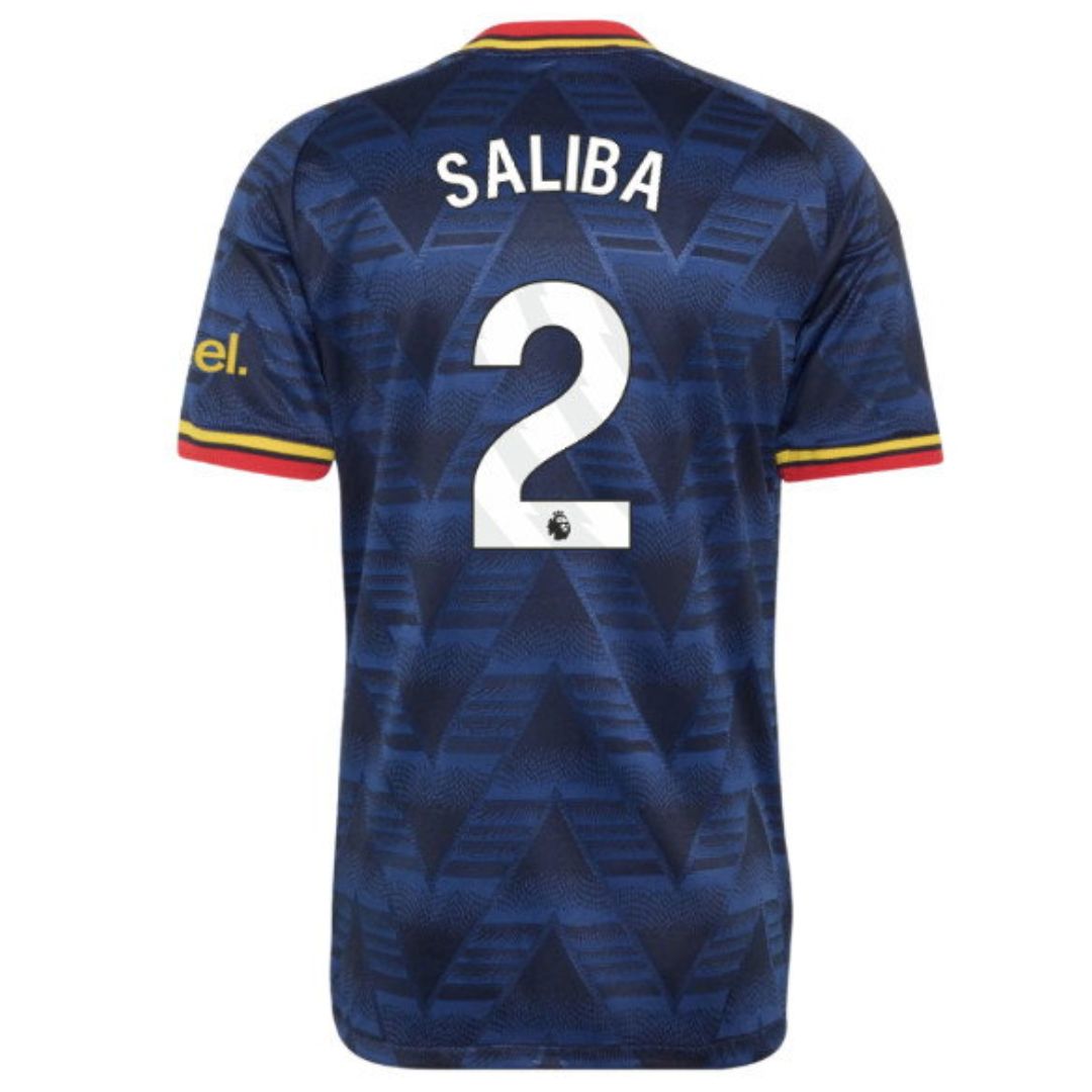 Arsenal Gunners 2026/27 Saliba #2 Away Jersey Shirt