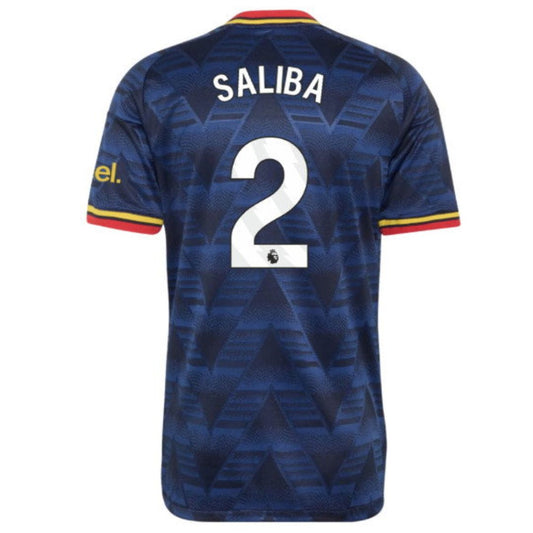 Arsenal Gunners 2026/27 Saliba #2 Away Jersey Shirt