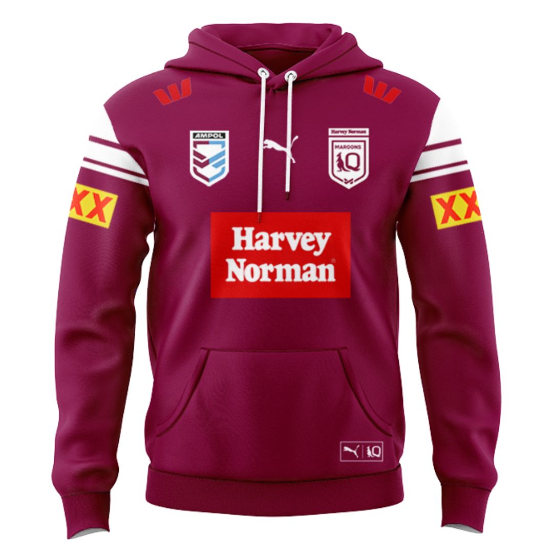 Queensland Maroons 2025 State Of Origin Harvey Norman Hoodie