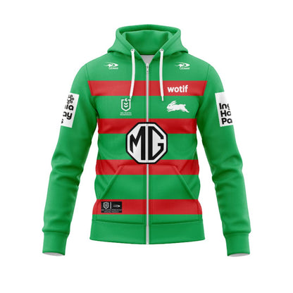 South Sydney Rabbitohs 2024 Away Hoodie with Zipper