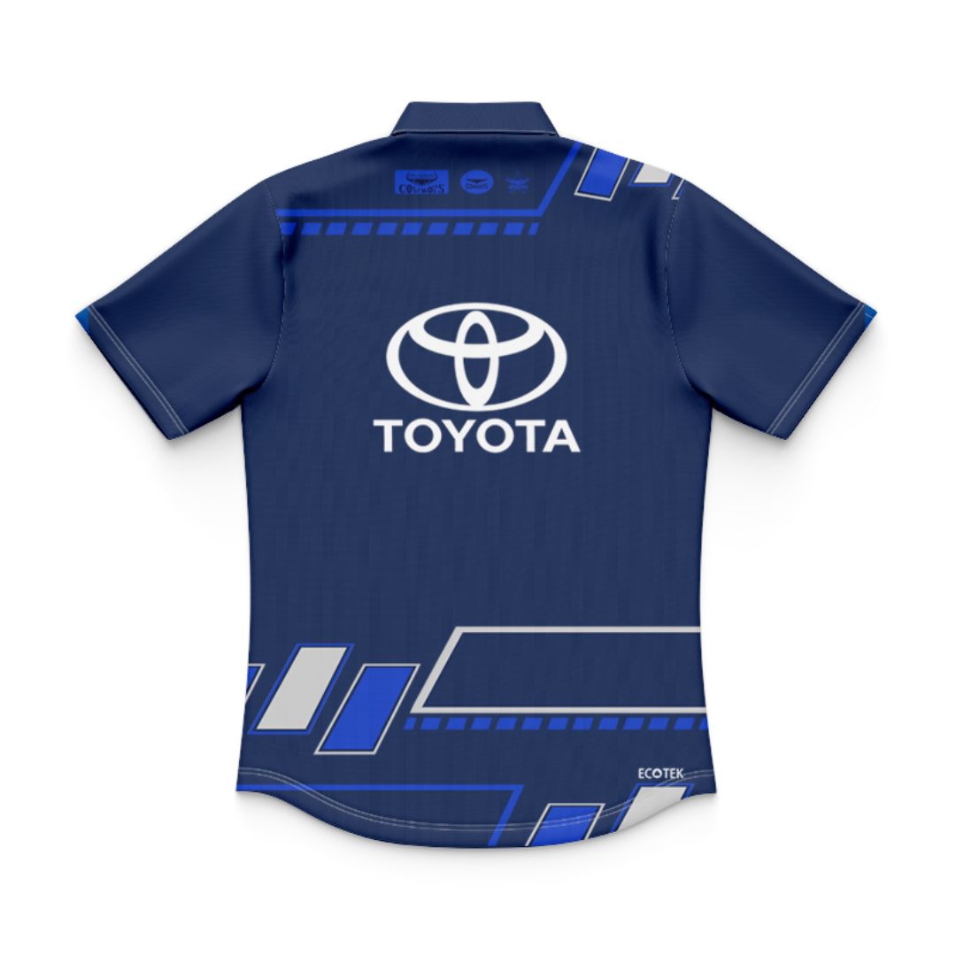 North Queensland Cowboys 2025 Kids Navy Blue Training Polo Shirt