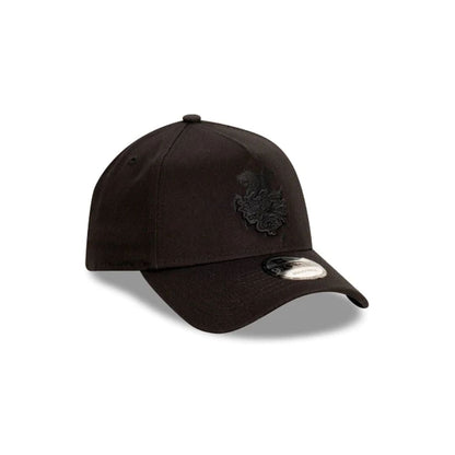 St George Illawarra Dragons Black on Black New Era 9Forty A Frame Cap