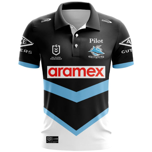 Cronulla Sutherland Sharks 2026 Away Polo Shirt