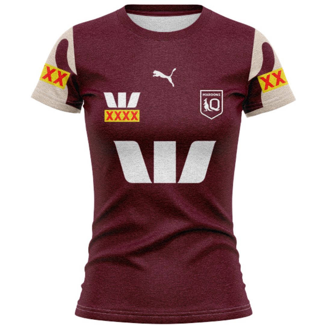 Queensland Maroons 2026 State Of Origin Women's Training Shirt