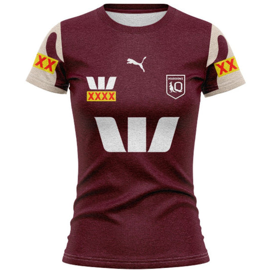 Queensland Maroons 2026 State Of Origin Women's Training Shirt