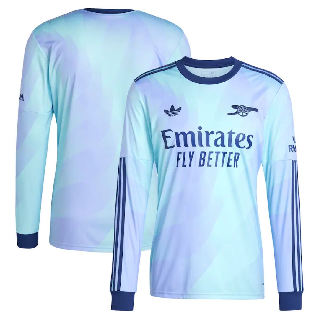 Arsenal Gunners 2024/25 Ødegaard #8 Long Sleeve 3rd Jersey Shirt
