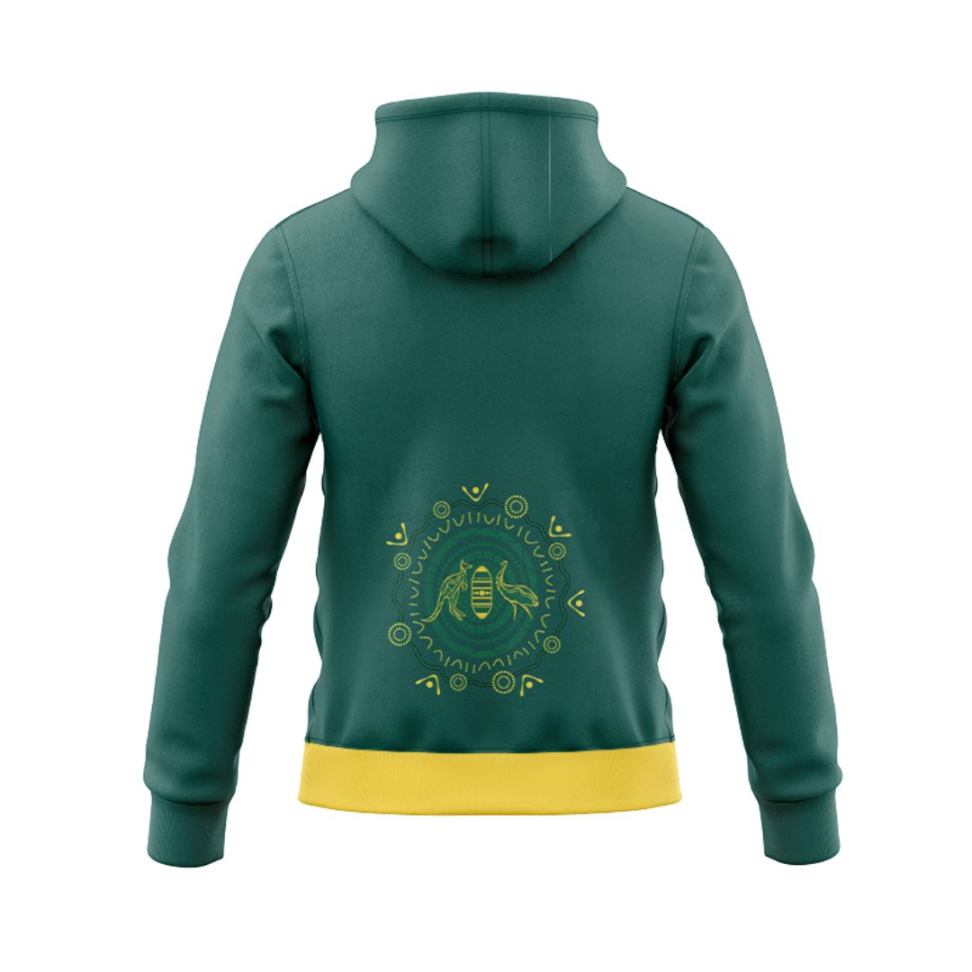 Australia Kangaroos 2024 Indigenous Hoodie with Zipper