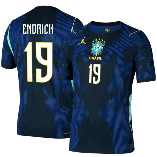 Brazil 2026 World Cup Endrick #19 Away Jersey Shirt