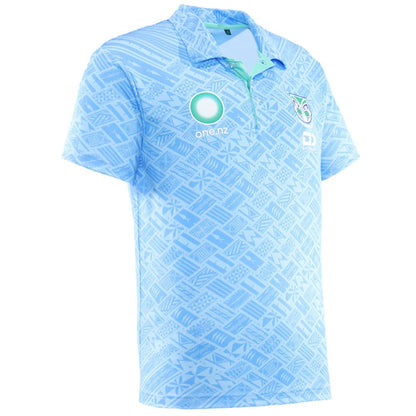New Zealand Warriors Blue Pasifika Polo Shirt