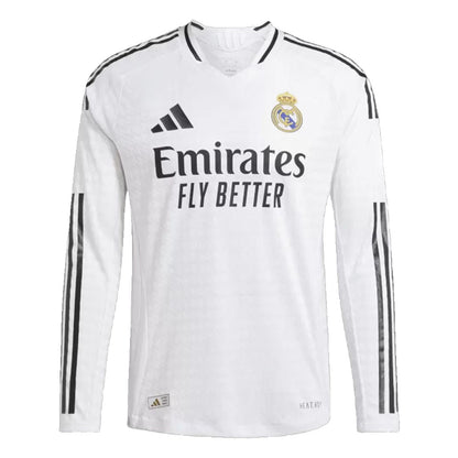 Real Madrid 2024/25 Long Sleeve Home Jersey Shirt