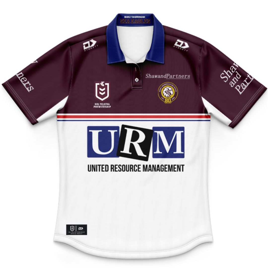 Manly Warringah Sea Eagles 2026 Kids Home Polo Shirt