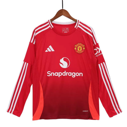 Manchester United 2024/25 Long Sleeve Home Jersey Shirt