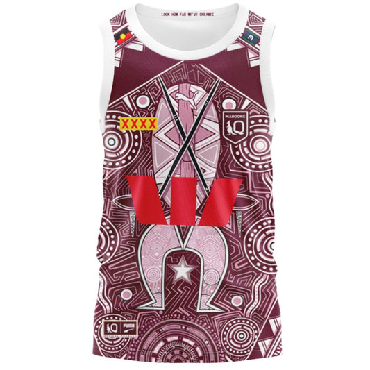 Queensland Maroons 2026 State Of Origin Indigenous Singlet
