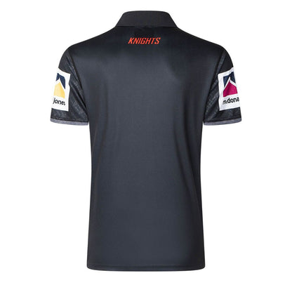 Newcastle Knights 2025 Black Media Polo Shirt