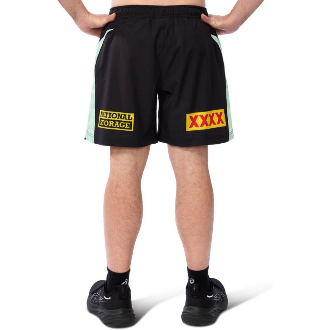 Brisbane Broncos 2025 Black Training Gym Shorts