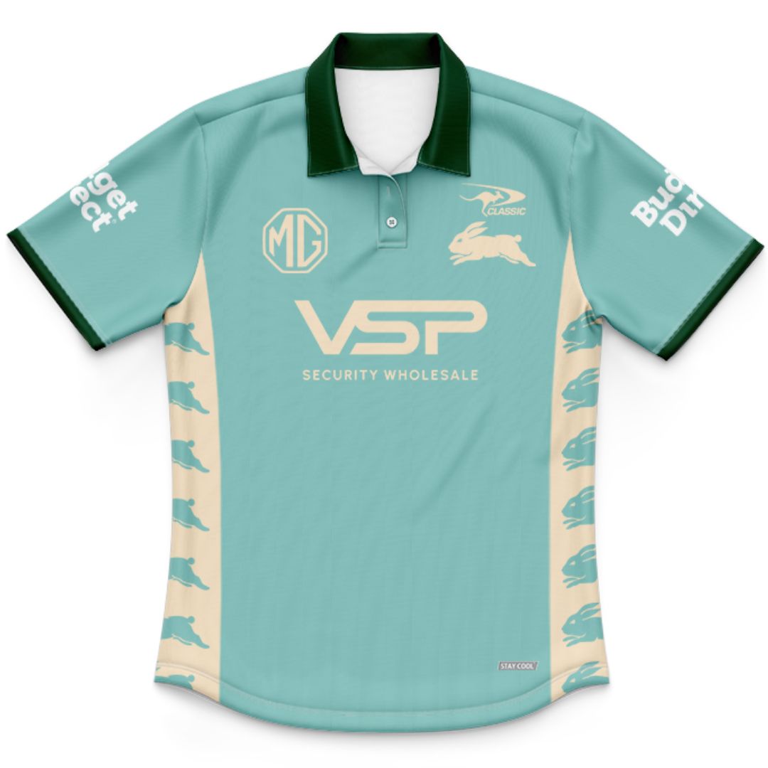 South Sydney Rabbitohs 2026 Kids Warm Up Polo Shirt