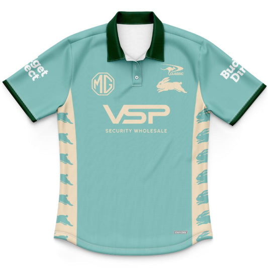 South Sydney Rabbitohs 2026 Kids Warm Up Polo Shirt