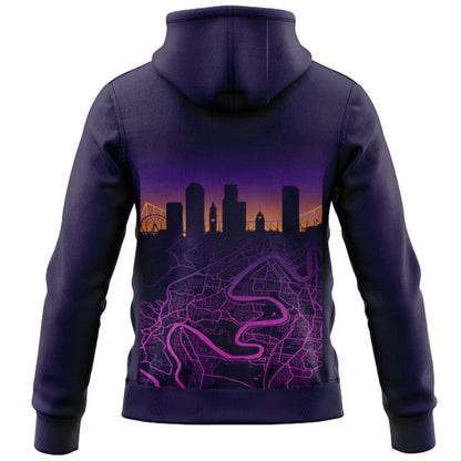 Brisbane Broncos 2026 Run Out Hoodie with Zipper