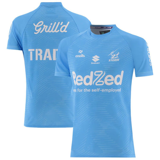 Melbourne Storm 2025 Light Blue Training Shirt