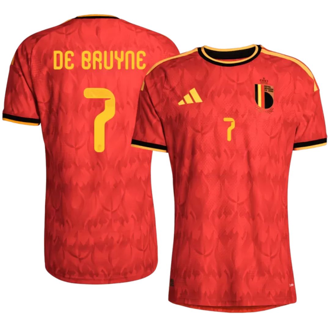 Belgium 2026 World Cup De Bruyne # 7 Player's Edition Home Jersey Shirt
