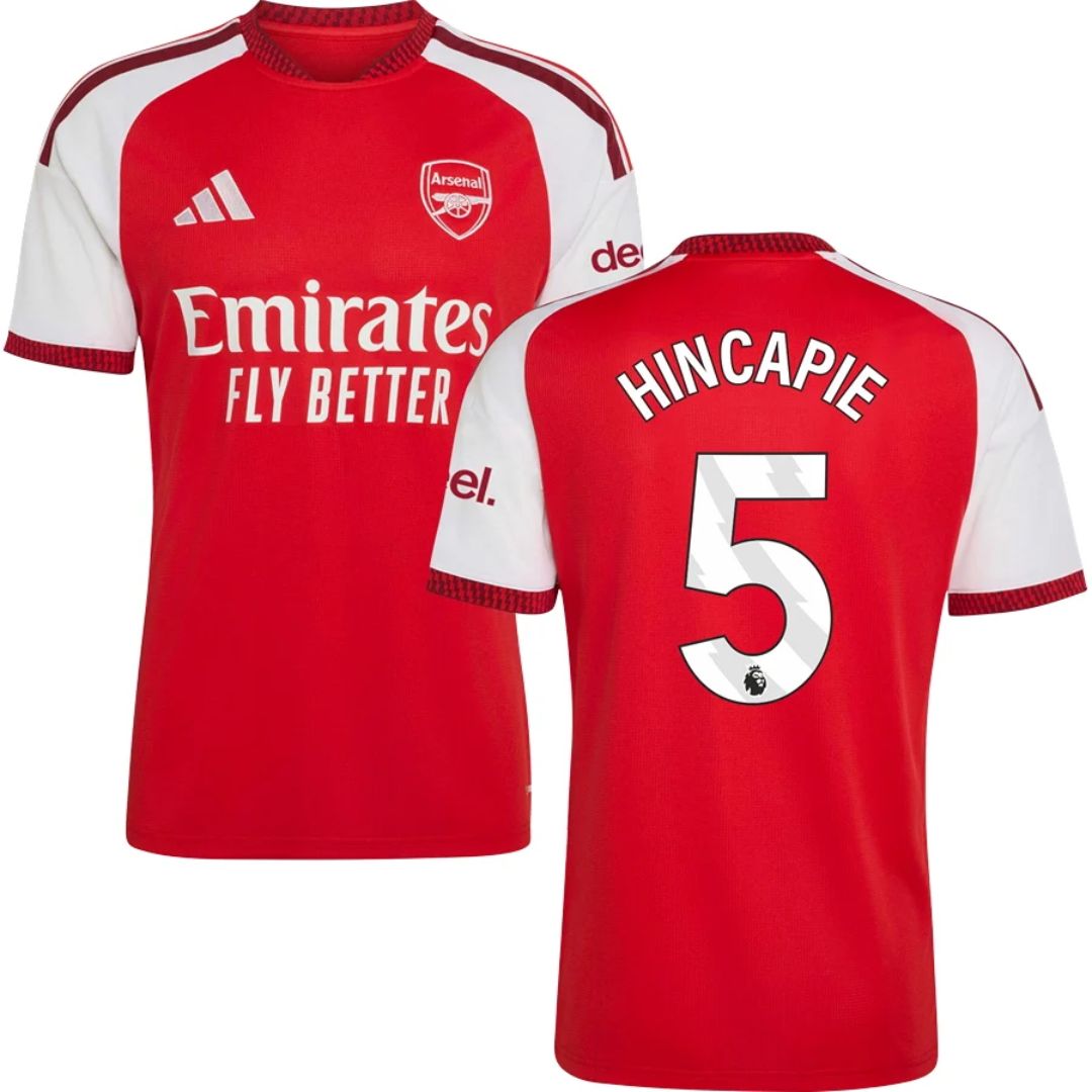 Arsenal Gunners 2026/27 Hincapie #5 Home Jersey Shirt