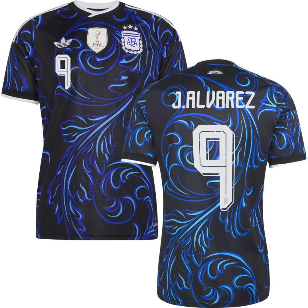 Argentina 2026 World Cup J.Alvarez # 9 Away Jersey