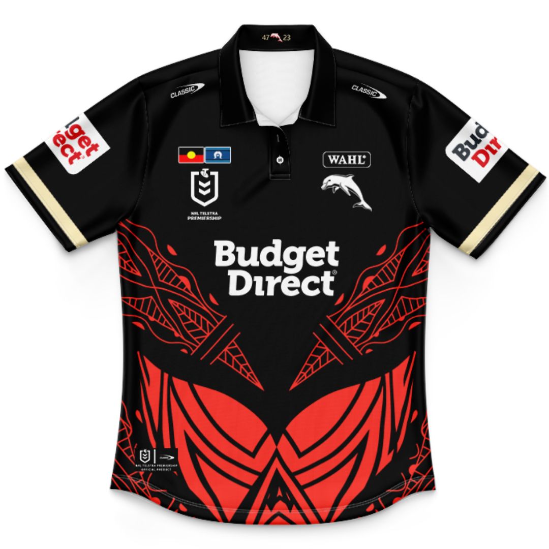 Redcliffe Dolphins 2026 Kids Indigenous Polo Shirt