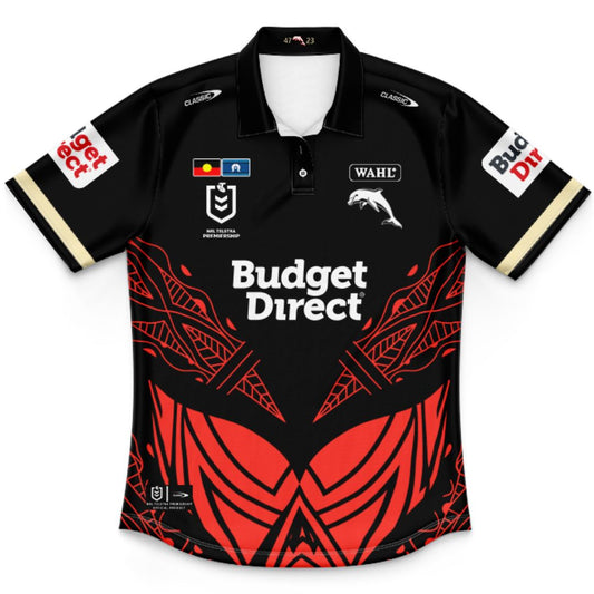 Redcliffe Dolphins 2026 Kids Indigenous Polo Shirt