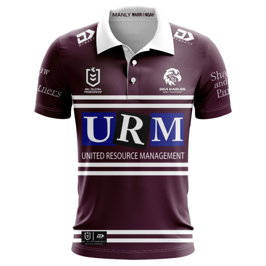 Manly Warringah Sea Eagles 2025 Home Polo Shirt