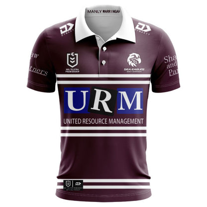 Manly Warringah Sea Eagles 2025 Home Polo Shirt