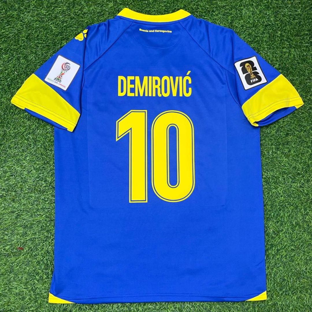 Bosnia and Herzegovina Demirović #10 Football Home Jersey Shirt