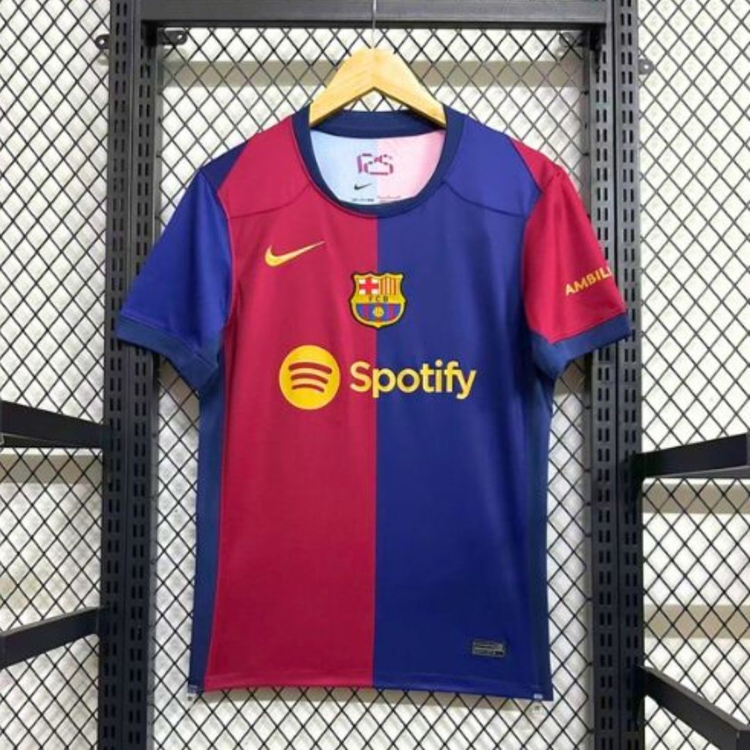 Barcelona 2024/25 Kids Home Jersey Shirt (Add Your Own Name & Number)