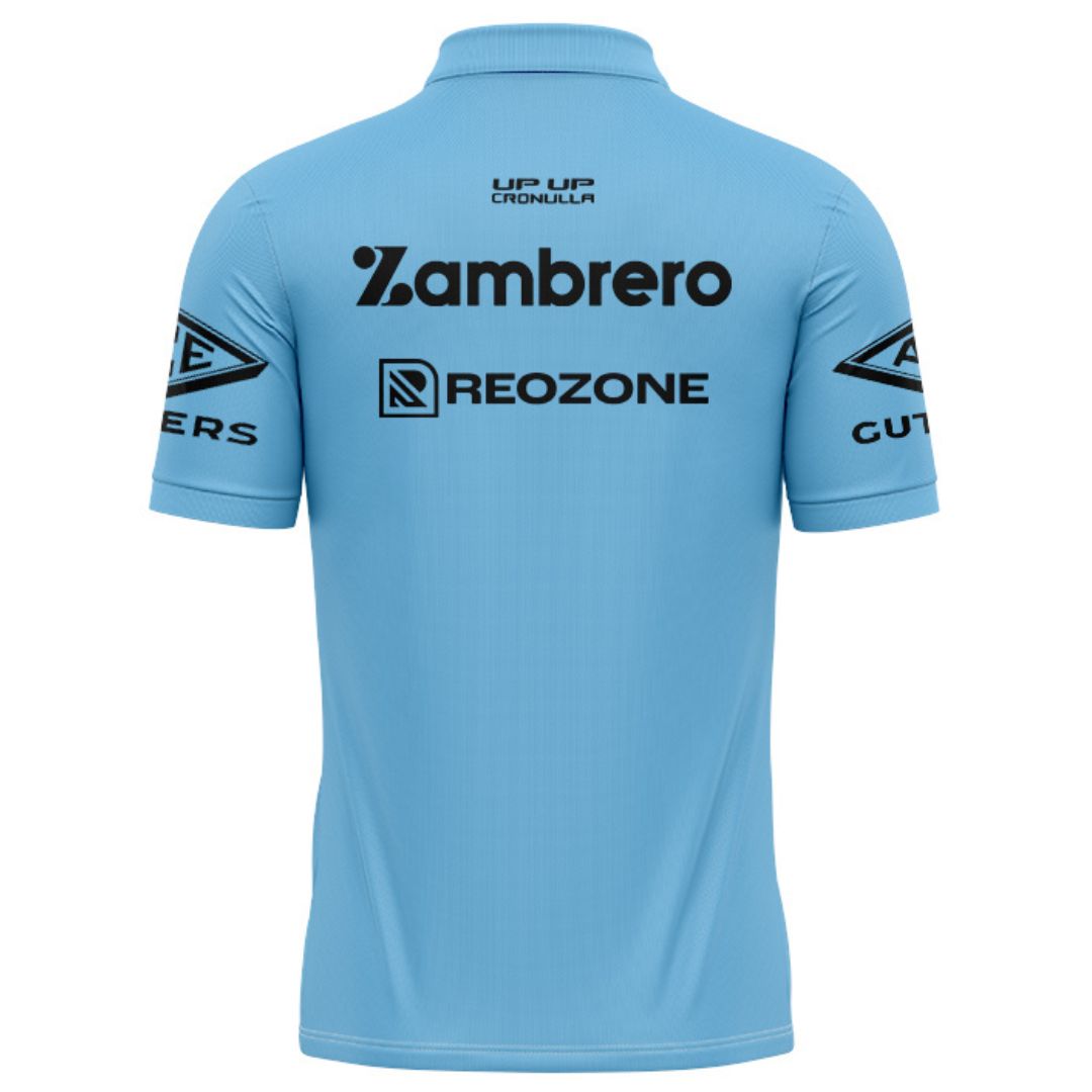 Cronulla Sutherland Sharks 2026 Sky Blue Training Polo Shirt