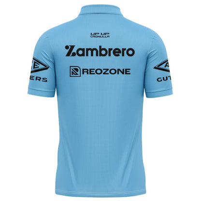 Cronulla Sutherland Sharks 2026 Sky Blue Training Polo Shirt