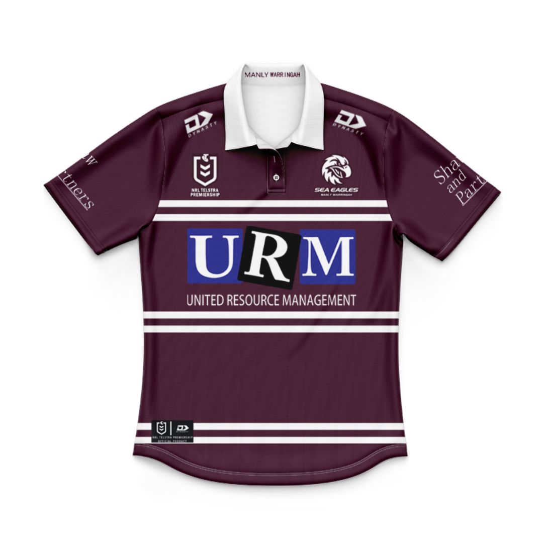 Manly Warringah Sea Eagles 2025 Kids Home Polo Shirt and Shorts Kit