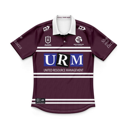 Manly Warringah Sea Eagles 2025 Kids Home Polo Shirt and Shorts Kit