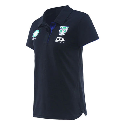 New Zealand Warriors 2025 Women's Black Media Polo Shirt