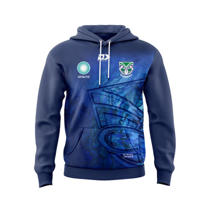 New Zealand Warriors 2025 Kids Warm Up Hoodie