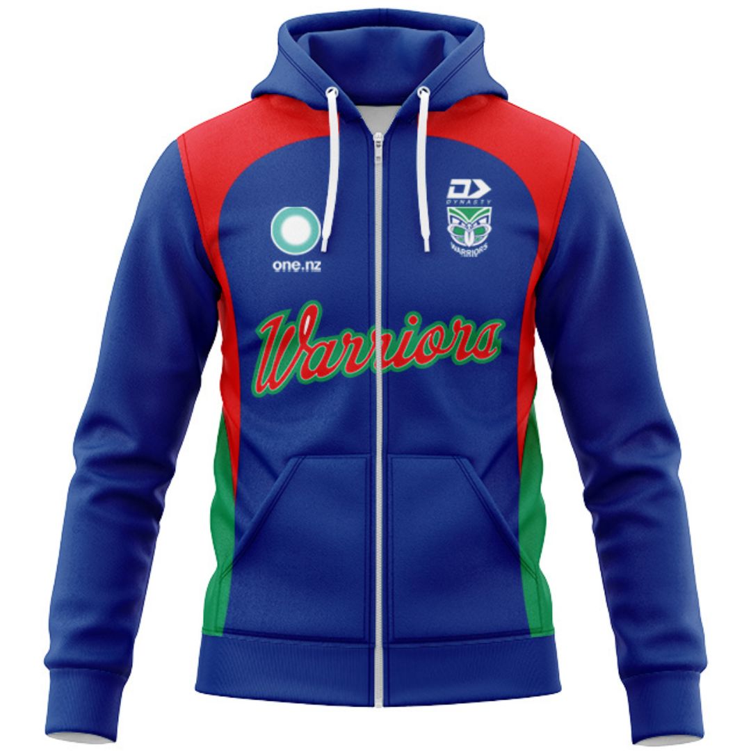 New Zealand Warriors 2026 Warm Up Hoodie with Zipper