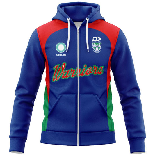 New Zealand Warriors 2026 Warm Up Hoodie with Zipper