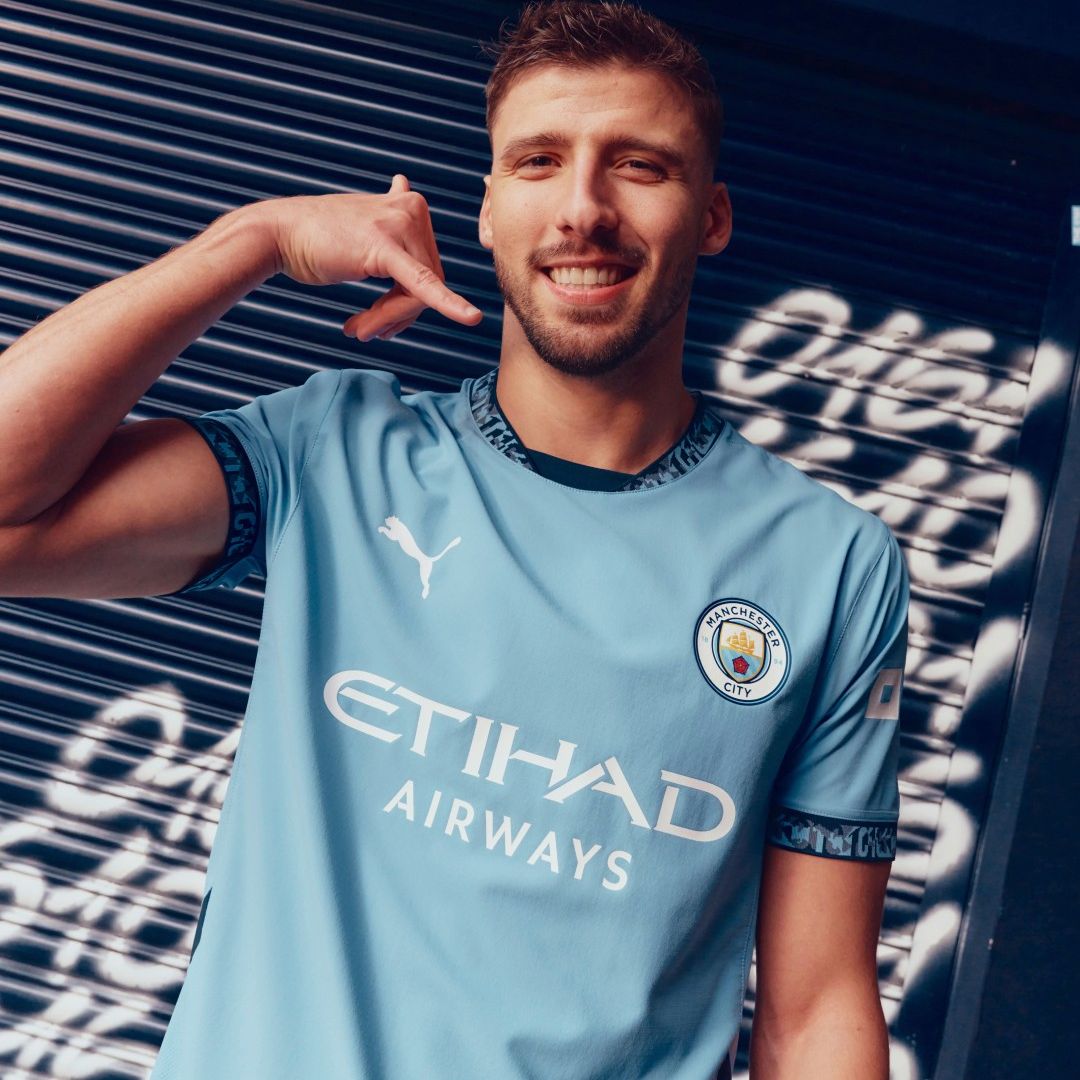 Manchester City 2024/25 Home Jersey Shirt (Add Your Own Name & Number)